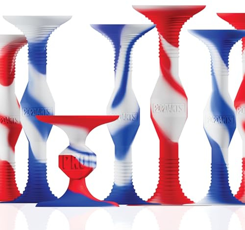 Popdarts USA Themed PRO Pack Game Set (Red White Blue Wigglenobber Target Marker) - Indoor, Outdoor Suction Cup Throwing Game - Competition with a POP
