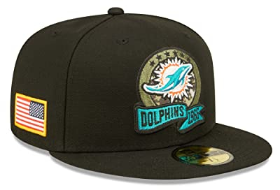 New Era Miami Dolphins NFL Salute to Service 2022 Black 59Fifty Basecap - 7-58