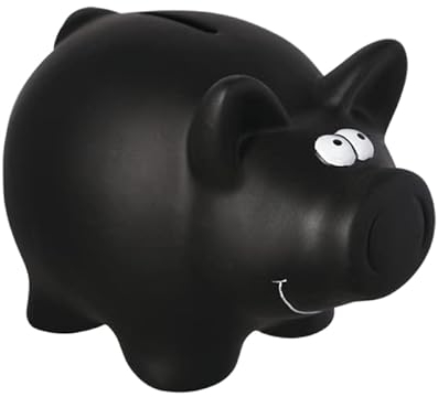 Hucha Cerdito Cerámica con Tiza para Decorar. Hucha con Tapa y Llave. Huchas Originales pequeña Infantiles.