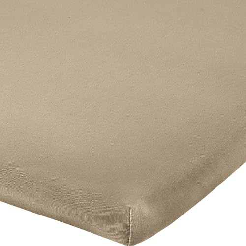 Erwin Müller Topper-Spannbettlaken Murnau Single-Jersey - Taupe Größe 90x190 cm - 100x200 cm - bis 10 cm Höhe geeignet, atmungsaktiv, strapazierstark