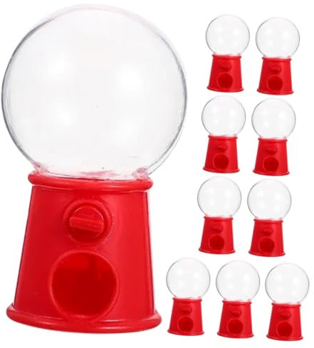 Cabilock 30 Stück Süßigkeitenautomat Süßigkeitenautomat Party-Mini-Verkaufsautomaten Automat Für Süßigkeiten Spender Automatenkapseln Automaten Kaugummiautomatenkapseln Rot