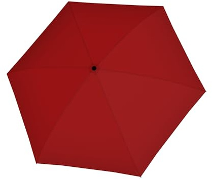 Doppler Regenschirm Zero Large in fiery red I Ultra leichter Minischirm I Handöffner Taschenschirm I mit Schirmtasche I kompakt & leicht I Taschenregenschirm sturmfest