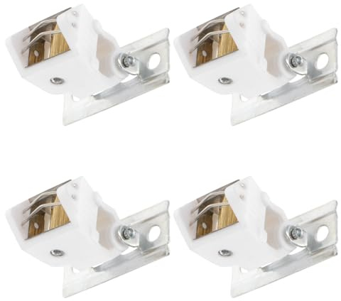 MOTHNUR Fermacorda Per Tende Romane in Poliestere Blocco Cavo Puleggia Serratura Di Ricambio Per Tende in Bambù Set Da 4 Pezzi Facile Installazione Per Finestre Camere e Uffici