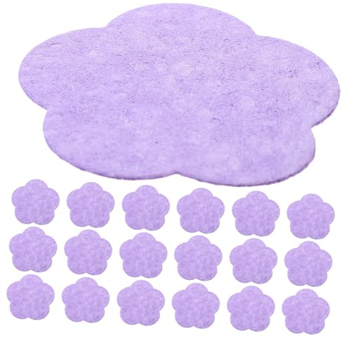 Alipis 50 Stück Violette Gesichtsschwämme aus Zellstoff in Blütenform Tragbar und Leicht zur Gesichtsreinigung und Peeling zu Hause und Reisen