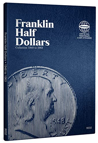 Whitman US Benjamin Franklin Half Dollar Coin Folder 1948 - 1963 #9032