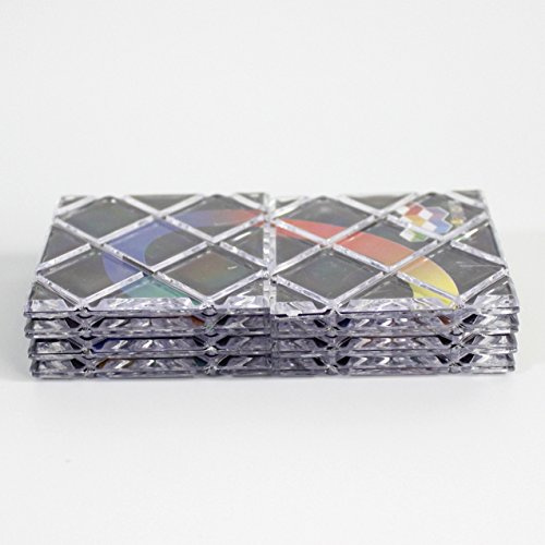 LingAo 8 Panneaux 3 Anneaux Magique Puzzle Pliant Cube Twisty Noir