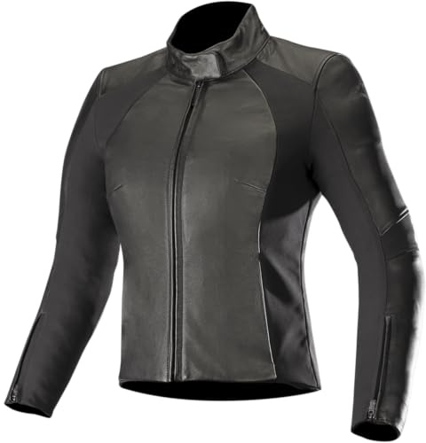 Alpinestars Motorradjacken Vika V2 Womens Leather Jacket Black, Schwarz, 46