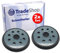Trade-Shop - 2 piatti abrasivi in chiusura compatibili con AEG EX 125 E EX 125 ES Milwaukee ROS 125 E levigatrice orbitale/diametro 125 mm
