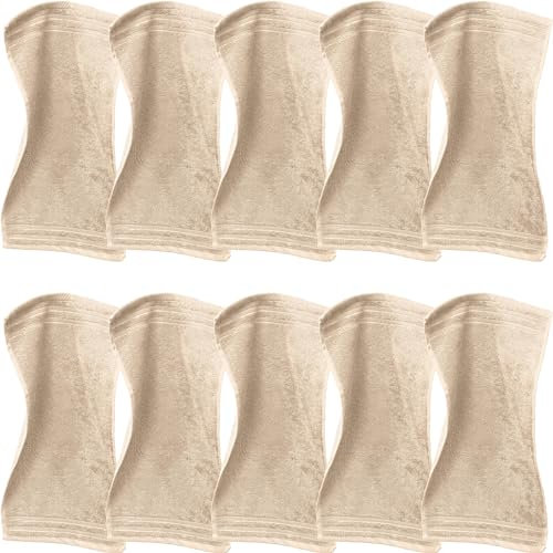 Erwin Müller Gästetuch Heidelberg 10er- Pack, 100% Baumwolle beige Größe 30x50 cm - weiche Qualität, saugstark und strapazierfähig - praktisch durch Schlaufe