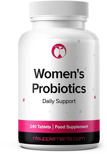 Probiotics for Women 240 Tablets Supports Immune System, Digestive & Vaginal Health Made in The UK 3 Billion CFU Probiotic Supplement for Women (240, Women's Probiotics)