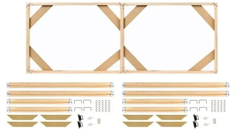 Grand kit de cadre sur toile à faire soi-même pour impressions de peinture à l'huile - 70 x 100 cm - Barres en bois massif pour décoration murale, galerie d'art, affiche, cadre photo - 20 x 60 cm (l x