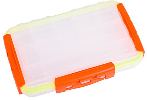 Angelhaken-Box, Köder, Aufbewahrung, Trags, Organizer, Box, transparent, verstellbare Trennwände, Terminals, Angelzubehör