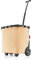 reisenthel carrycruiser Frame Raffia Black – Tragbarer Einkaufstrolley mit stabilem Aluminiumrahmen, Schultergurt und herausnehmbarer Netz-Innentasche – Aus wasserabweisendem Material