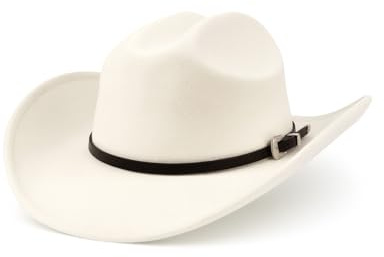 Zylioo S/M/L/XL/XXL Chapeau Fedora Cowboy en Feutre pour Homme et Femme, Style Trilby Panama d’Hiver à Large Bord avec Boucle