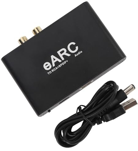 Qcbuegof 2. Estrattore audio EARC per sistemi che possono essere convertiti in uno splitter ottico/3 5 mm in audio EARC con 192 kHz in qualità da studio