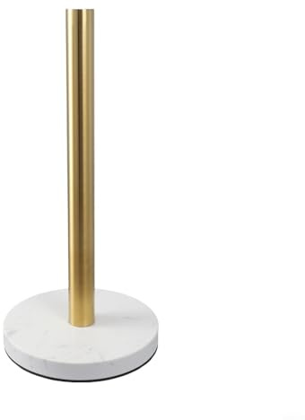 HEIBTENY Soporte vertical de metal para toallas de papel, soporte dispensador de rollos independiente para encimera de cocina o baño, diseño moderno que ahorra espacio se adapta al estándar (estilo