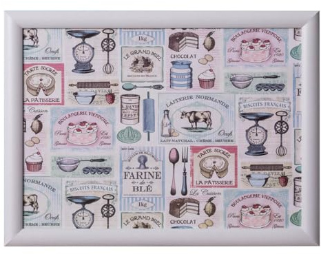 Creative Tops Plateau rétro avec coussin, coussin rembourré, bureau portable, plateau pour ordinateur portable 44 cm x 34 cm x 6 cm