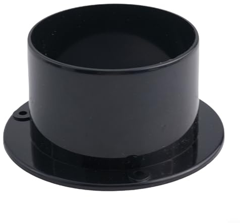Bride de ventilation ronde en ABS pour raccords de tuyaux améliorant la circulation de l'air dans les systèmes de climatisation commerciaux et domestiques, de cuisine et de salle de bain (75 mm)
