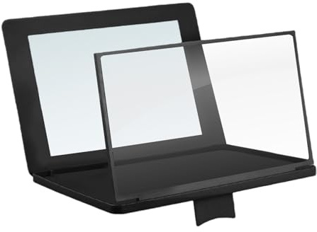 Lente di ingrandimento per schermo del telefono cellulare, schermo 3D ad alta definizione, amplificatore per proiettore da 12 pollici, supporto per smartphone con angolo regolabile 3D HD, per la