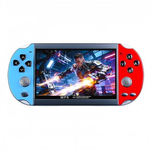 JXD Consolle per videogiochi in stile retrò, 4,3 pollici, Sreen 8 GB, 3000 giochi, console da gioco portatile mini simulatore multiplo MP3 MP4 e-book regalo nostalgico per bambini