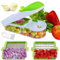 Brieftons QuickPush Food Chopper (Classic): Kitchen Vegetable Fruit Dicer, Onion Tomato Potato Fries Cutter, with 2 Dicing Blades, 5 Bonus Recipe Ebooks