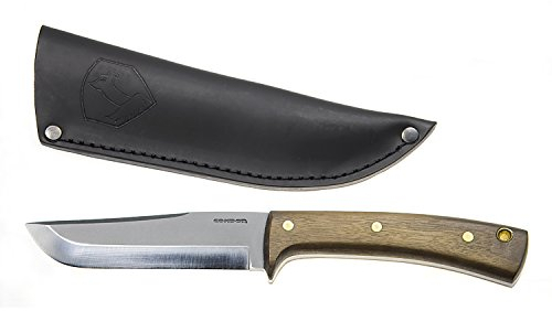 Condor STRATOS Messer 1075 Carbonstahl Hartholz Lederscheide mit Gürtelschlaufe