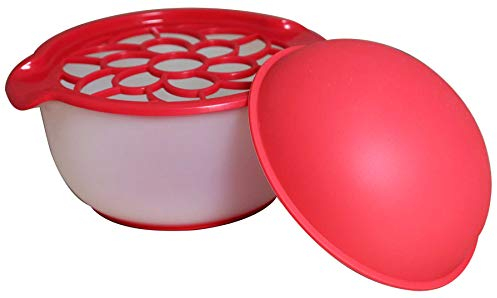 Fackelmann 48376 Granatapfel 19,7 x 17 x 14 cm rot (Menge: 1 Stück), Kunststoff, braun