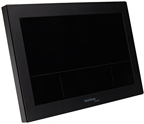 Technoline WS 8017 - Orologio da parete radiocontrollato da tavolo, con temperatura, febbre dell'aria, data, giorno, 2 allarmi