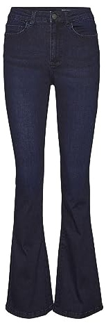 Noisy May Pantalones Vaqueros para Mujer., Dark Azul Denim, 26W x 30L