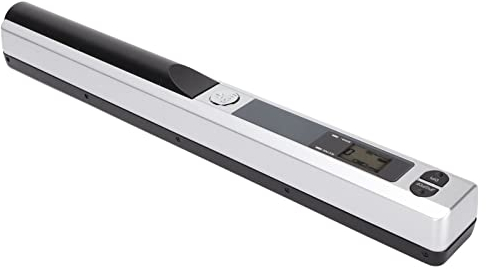 Tragbarer Dokumentenscanner, Handscanner, 300/600/900 DPI A4 Dokumenten Bild Text Fotoscanner, PDF/JPG Format, für Windows, für Vista, für OS, für Android.(Silber schwarz)