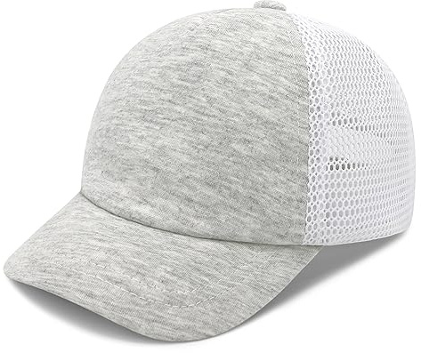 Baby Hats 0-6 Months Infant Baseball Cap Infant Hats 6-12 Months Newborn Sun Hat for Baby Baseball Cap Infants Ball Caps Light Grey