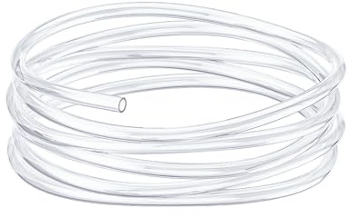 Pawfly Aquarium Airline Tubing 2 m Standard 4-6 mm Air Line Tubing for Fish Tank Air Pump Flexible Kink-Resistant Pure PVC Hose Air Tube for Aquarium Garden Terrarium Pond