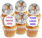 Personalised Edible Cupcake Toppers | Multiple Shapes & Sizes | Custom Image & Message | Premium Wafer Card | For Birthdays & Celebrations | PRE-CUT & Ready to Use