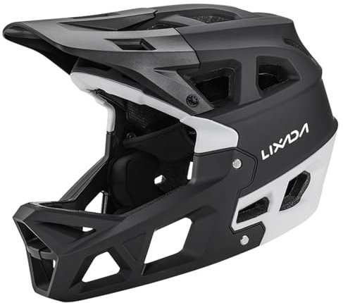 Lixada Vollgesichts-Mountainbike-Helm für Erwachsene, Fullface BMX Helme, Racing Downhill MTB-Helm für Integraler, Fahrradhelm für Erwachsene, für Erwachsene, für Herren und Damen, Fahrradhelm