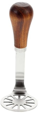 UTHCLO Kartoffelstampfer Gemüsestampfer Avocadostampfer Babybrei Stampfer kartoffelpresse Kartoffel-Handstampfer Reispresse für Kartoffelbrei Bananenbrecher Rostfreier Stahl Silver