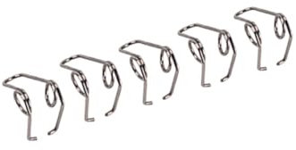 GALPADA Nickel-Plated Trumpet Water Key Screw 5-Pack GB11A Replacement Spring for Brass Instrument Repair Parts