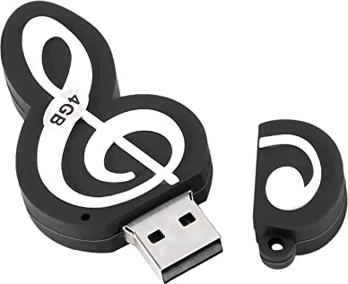 yomoe USB 2.0 de memoire Mignon en Forme d'animation Stick Notes de Musique Symbole USB 2.0 Memoire Externe Cle USB Stick de Memoire de 4 GB
