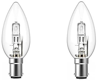 Swan Clear Candle Bulbs, 42W Small Bayonet Cap B15D, Pack of 2