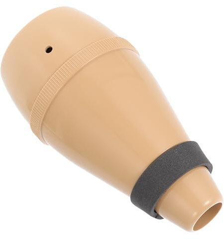 Toyvian Sordina para Trompeta Pequeña ABS Color Madera Silenciador Profesional para Práctica Musical Reducción Efectiva de Sonido Accesorio para Instrumento de Viento