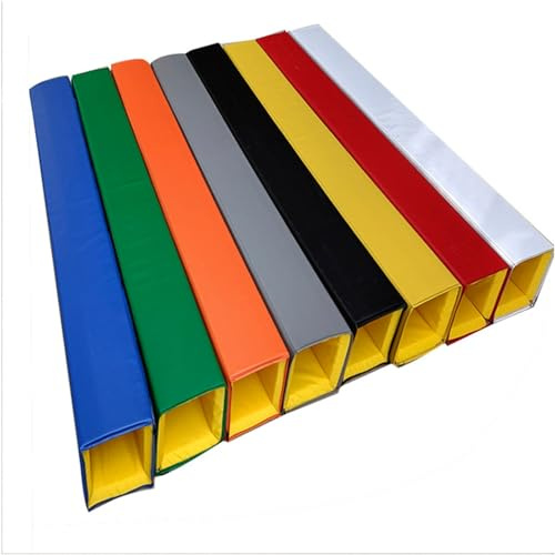 FCZVWPR målstolpskyddskudde av tjockt skum, robust kuddskydd, crashpad-skydd, avtagbar, för spelplan/metall/trä/betong/cementstolpe (orange, H-4FT-6,5 x 6,5 tum)