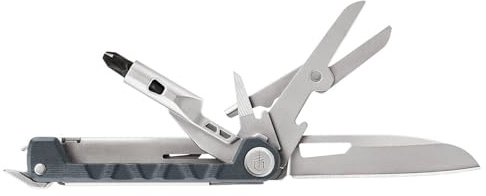 Gerber Taschenmesser mit 8 Funktionen, Multitool mit glatter Klinge, ArmBar Drive, Metallic Blau, Edelstahl/Aluminium, 30-001590