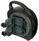 Outdoor Electrical Extension Lead, 20M Cable Reel, Black, Weatherproof Garden 2 Way Case Reel UK Plug Power Socket, 13 Amp, IP54, Thermal Cut-Out Protection