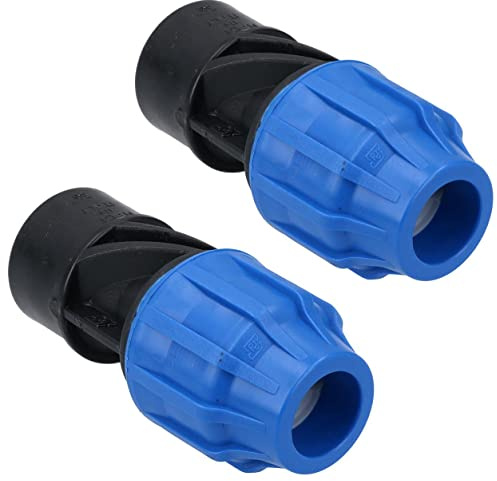 20mm x 3/4 MDPE Female Adapter Compression Coupling Fitting Water Pipe 2PK