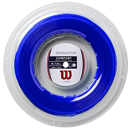 Wilson Sensation 16-tennissträng, 200 m rulle, blå