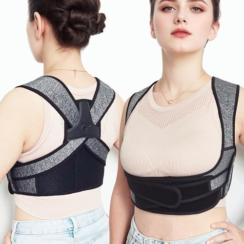 CMC-PROGEAR Posture Corrector for Women - Invisible Lightweight Back Brace for Neck, Shoulder and Upper Back Pain Relief - Improve Posture, Correct Hunchback Slouching (M)