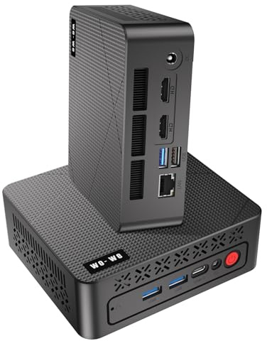 wo-we Mini PC AMD Ryzen 5 3500U 8GB RAM 256GB SSD OS 11-PRO | Radeon Vega 8 Graphics 4K Triple Display HDMI&Type-C,USB3.2 Silent heat dissipation Home Theater Office Business Education