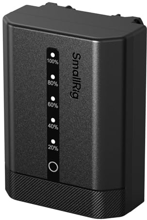 SMALLRIG NP-FZ100 kamerabatteri för Sony, 2520 mAh USB-C-batteri med LED-indikator, 2,5 H snabbladdning, helt avkodad för Sony Alpha A7V A7III A7IV A6700 A6600 FX3 FX30 A9 A7CII A7RIII ZV-E10II - 5297