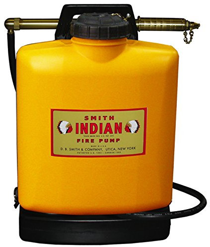 Indian 190191 FER500 Bomba de fuego de tanque de polietileno, naranja, 5 galones