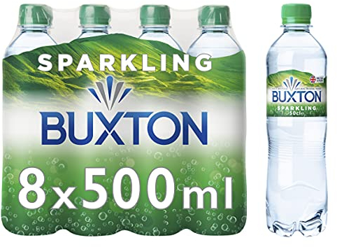 Buxton Sparkling Natural Mineral Water 8x500ml