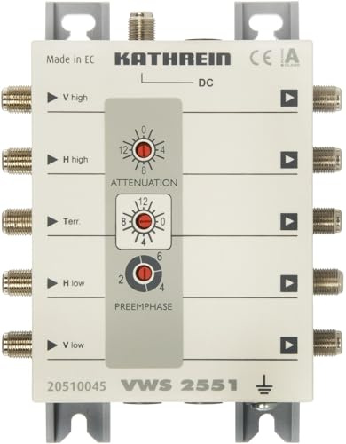 Kathrein VWS 2551 - Amplificatore satellitare a 4 vie, 16 dB